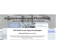 Desktop Screenshot of angsterkrankungen-phobien.de