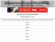 Tablet Screenshot of angsterkrankungen-phobien.de